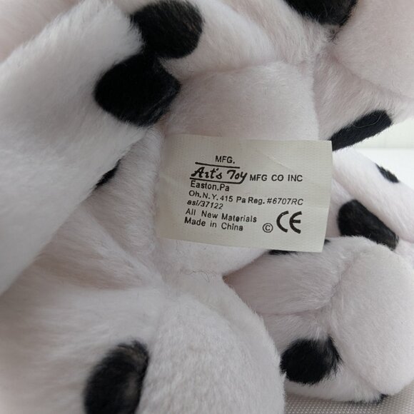 Art's Toy Firefighter Dalmatian Puppy Dog Bean Bag Plush 6" Stuffed Animal 911 - Picture 7 of 9